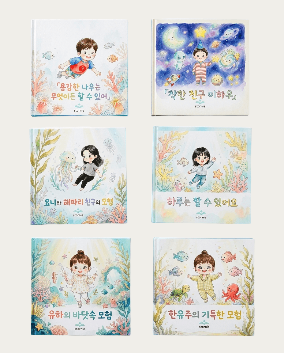 스토르네 맞춤 그림책 표지 라인업